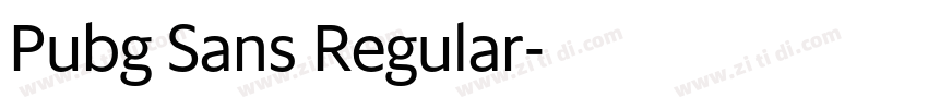 Pubg Sans Regular字体转换